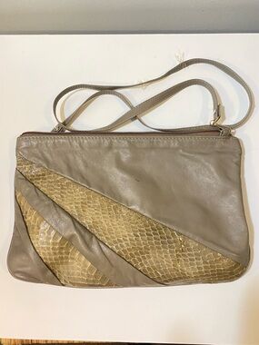 Vintage grey brown élano handbag